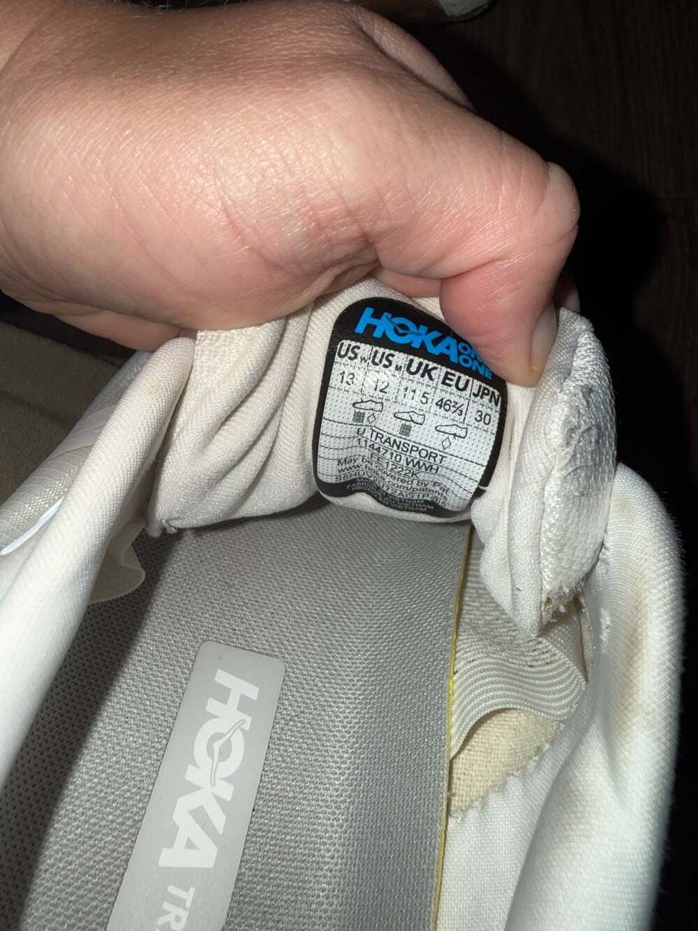 Hoka One One Transport Eggnog Commuter Sneakers - Picture 4 of 5